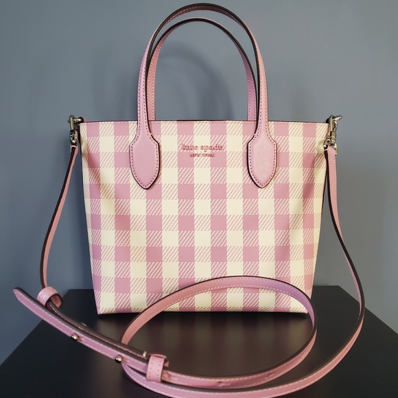 Kate Spade Bleecker Gingham Medium Crossbody. New With Tag. Dust Bag Included. - Picture 11 of 13